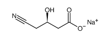 (R)-4-cyano-3-hydroxy butyric acid sodium salt Structure
