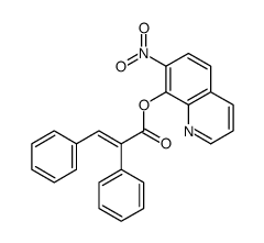 (7-nitroquinolin-8-yl) (E)-2,3-diphenylprop-2-enoate结构式