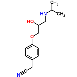 2-[4-[2-hydroxy-3-(propan-2-ylamino)propoxy]phenyl]acetonitrile Structure
