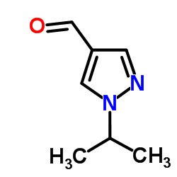1-异丙基吡唑-4-甲醛结构式