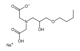 n-(3-n-butoxy-2-hydroxypropyl)iminodiacetic acid monosodium salt structure