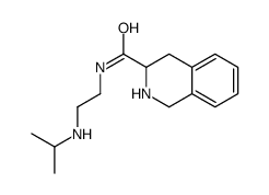 N-[2-(异丙基氨基)乙基 ]-1,2,3,4-四氢-3-异喹啉羧酰胺结构式