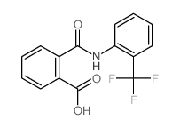 2-[[2-(trifluoromethyl)phenyl]carbamoyl]benzoic acid结构式