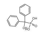 1,1-diphenyl-1-hydroxymethylphosphonic acid结构式
