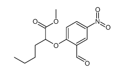 Methyl 2-(2-formyl-4-nitrophenoxy)hexanoate结构式
