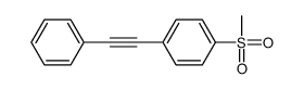 1-甲烷磺酰基-4-苯乙炔苯结构式