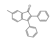 6-methyl-2,3-diphenyl-1H-inden-1-one结构式