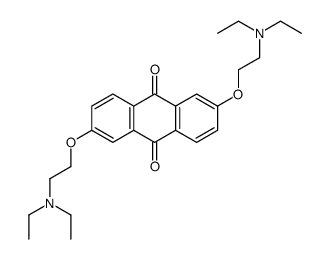 2,6-bis[2-(diethylamino)ethoxy]anthracene-9,10-dione结构式