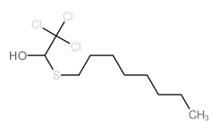 2,2,2-Trichloro-1-octylsulfanyl-ethanol结构式
