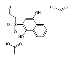 acetic acid,2-(2-chloroethylsulfonyl)naphthalene-1,4-diol结构式