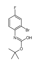 tert-butyl N-(2-bromo-4-fluorophenyl)carbamate结构式