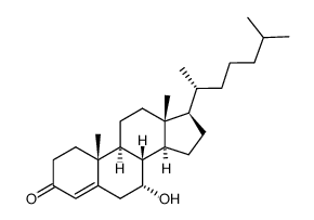 7α-羟基-4-胆固醇-3-酮结构式