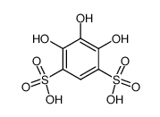4,5,6-trihydroxy-benzene-1,3-disulfonic acid结构式