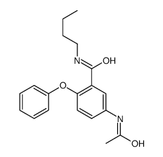 5-acetamido-N-butyl-2-phenoxybenzamide结构式