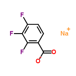 2,3,4-三氟苯甲酸钠结构式