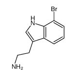 7-溴-1H-吲哚-3-乙胺结构式