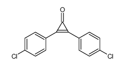 2,3-bis(4-chlorophenyl)-2-cyclopropen-1-one结构式