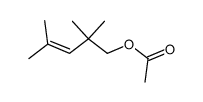 acetic acid-(2,2,4-trimethyl-pent-3-enyl ester)结构式
