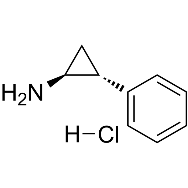 (1S,2R)-2-苯基环丙胺盐酸盐结构式