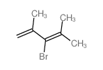 3-bromo-2,4-dimethyl-penta-1,3-diene结构式