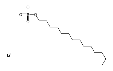 lithium,tetradecyl sulfate Structure