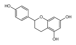 2-(4-hydroxyphenyl)-3,4-dihydro-2H-chromene-5,7-diol结构式