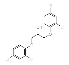 2-Propanol,1,3-bis(2,4-dichlorophenoxy)-结构式
