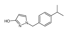 2-[(4-propan-2-ylphenyl)methyl]-1H-pyrazol-5-one结构式