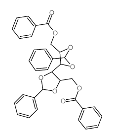 [5-[5-(benzoyloxymethyl)-2-phenyl-1,3-dioxolan-4-yl]-2-phenyl-1,3-dioxolan-4-yl]methyl benzoate结构式