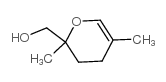 3,4-二氢-2,5-二甲基-2H-吡喃-2-甲醇结构式