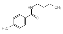 N-N-丁基-4-甲基苯甲酰胺结构式