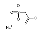 2-Chloro-2-propene-1-sulfonic acid sodium salt structure