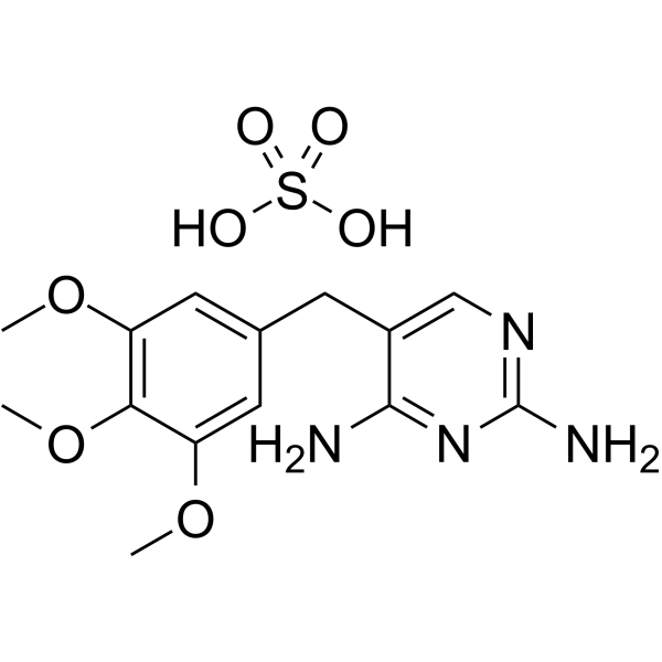 sulfuric acid,5-[(3,4,5-trimethoxyphenyl)methyl]pyrimidine-2,4-diamine Structure
