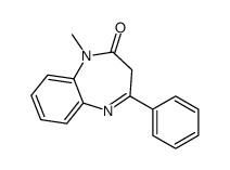 1-methyl-4-phenyl-3H-1,5-benzodiazepin-2-one Structure