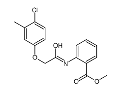 methyl 2-[[2-(4-chloro-3-methylphenoxy)acetyl]amino]benzoate结构式