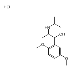 1-(2,5-dimethoxyphenyl)-2-(propan-2-ylamino)propan-1-ol,hydrochloride Structure