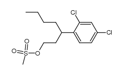 3-(2',4'-dichlorphenyl) heptyl methane sulfonate结构式