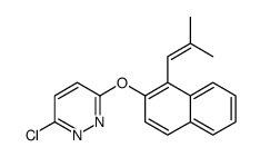 3-chloro-6-[1-(2-methylprop-1-enyl)naphthalen-2-yl]oxypyridazine结构式