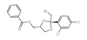 CIS-2-(BROMOMETHYL)-2-(2,4-DICHLOROPHENYL)-1,3-DIOXOLANE-4-YLMETHYL BENZOATE Structure