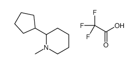 2-cyclopentyl-1-methylpiperidine,2,2,2-trifluoroacetic acid Structure