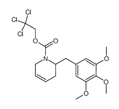 2-(3,4,5-Trimethoxy-benzyl)-3,6-dihydro-2H-pyridine-1-carboxylic acid 2,2,2-trichloro-ethyl ester结构式