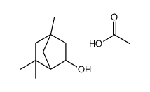 acetic acid,2,2,4-trimethylbicyclo[2.2.1]heptan-6-ol结构式