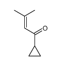 1-cyclopropyl-3-methylbut-2-en-1-one结构式