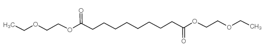 双(2-乙氧基乙基)癸二酸酯结构式