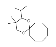 3,3-dimethyl-4-propan-2-yl-1,5-dioxaspiro[5.7]tridecane结构式