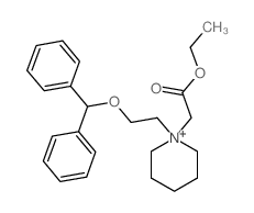 ethyl 2-[1-(2-benzhydryloxyethyl)-3,4,5,6-tetrahydro-2H-pyridin-1-yl]acetate结构式
