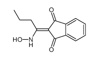 2-[1-(hydroxyamino)butylidene]indene-1,3-dione Structure