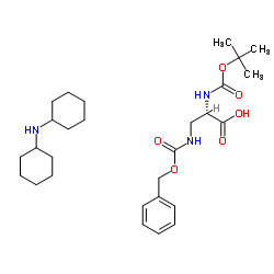 N-Boc-N'-Cbz-L-2,3-diaminopropionic acid dicyclohexylamine salt Structure