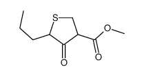 methyl 4-oxo-5-propylthiolane-3-carboxylate结构式