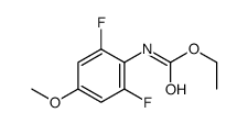 ethyl N-(2,6-difluoro-4-methoxyphenyl)carbamate结构式